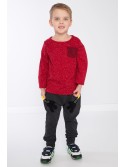 Rote Jungenbluse mit Tasche DZ9027 – Online-Shop – Boutique